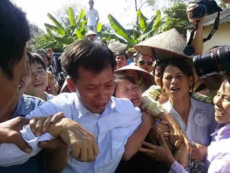 &Ocirc;ng Nguyễn Thanh Chấn khi được trả tự do.