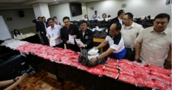 Philippines thu giữ gần 1 tấn ma túy đá trị giá 147 triệu USD