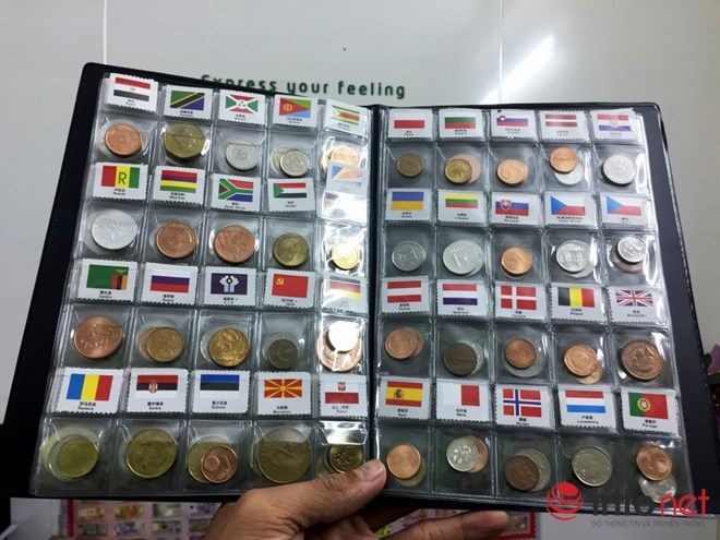 Bộ sưu tập tiền xu của 100 quốc gia n&agrave;y được b&aacute;n với gi&aacute; 1,2 triệu đồng.&nbsp;