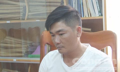 Nguyễn Ngọc Thanh tại cơ quan c&ocirc;ng an. Ảnh: CATPHCM.