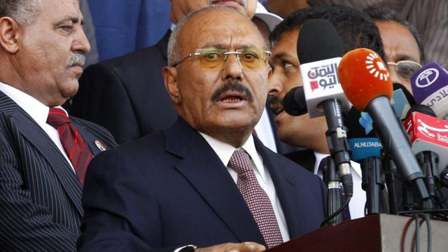 Cựu Tổng thống Yemen Ali Abdullah Saleh (Ảnh: EPA)