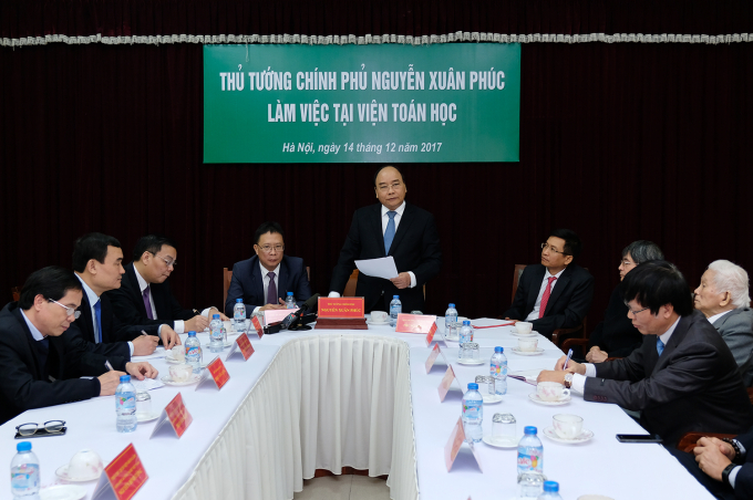 Thủ tướng Nguyễn Xu&acirc;n Ph&uacute;c dự hội thảo quốc tế về to&aacute;n học