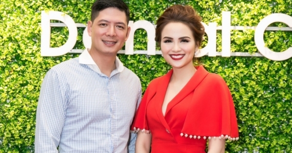 Diễn viên Bình Minh chúc mừng Hoa hậu Diễm Hương lần 2 trở thành bà chủ