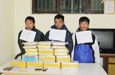 Điện Biên: Phá chuyên án, thu 77 bánh heroin