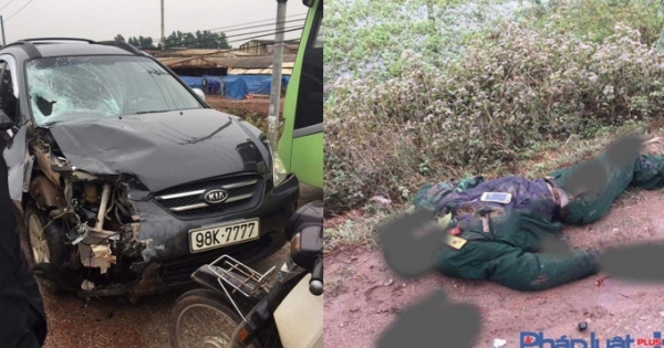 Bắc Giang: Xe máy đối đầu ô tô mang biển tứ quý, một người tử vong tại chỗ