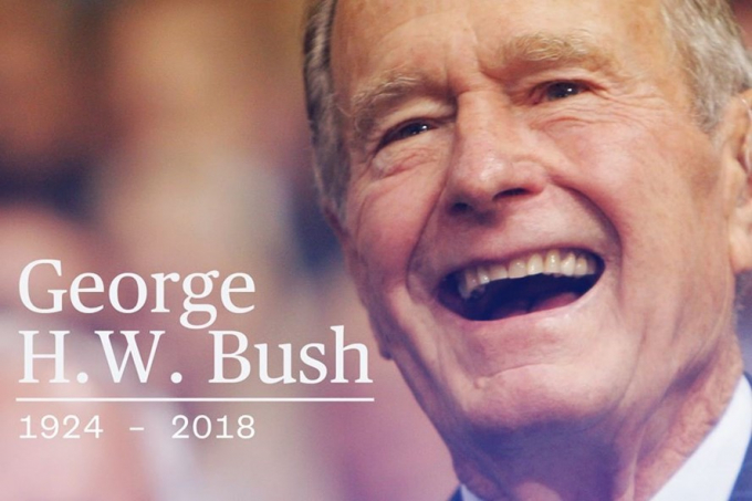 Cựu Tổng thống Mỹ George HW Bush.