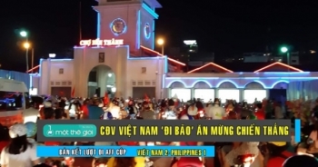 Trắng đêm "đi bão" mừng Việt Nam thắng Philippines