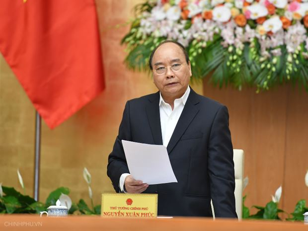 Thủ tướng Nguyễn Xu&acirc;n Ph&uacute;c ph&aacute;t biểu khai mạc phi&ecirc;n họp