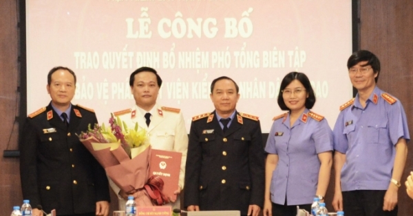 Ông Vũ Mạnh Hà được bổ nhiệm chức Phó tổng biên tập báo Bảo vệ pháp luật