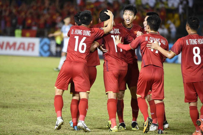 Đội tuyển Việt Nam đ&atilde; c&oacute; một trận đấu xuất sắc. (Ảnh: VFF)