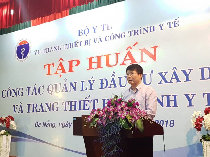 Thứ trưởng Bộ Y tế Trương Quốc Cường ph&aacute;t biểu tại Hội nghị.