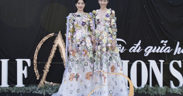 Chị em Nam Anh - Nam Em hóa nàng tiên hoa tại AMI Fashion show 2018
