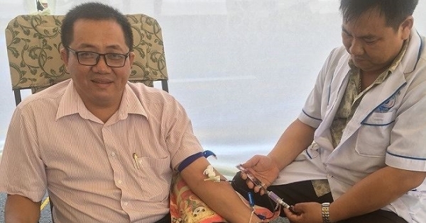 Một Trưởng phòng Tư pháp 45 lần hiến máu cứu người