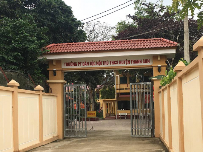 Trường PTDT nội tr&uacute; THCS huyện Thanh Sơn.
