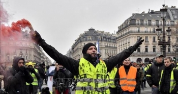 Số lượng người biểu tình ở Pháp giảm mạnh