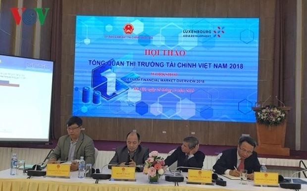 Hội thảo Tổng quan thị trường t&agrave;i ch&iacute;nh Việt Nam 2018. (Ảnh: VOV)