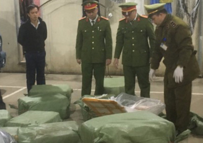 Lực lượng chức năng tỉnh Lạng Sơn thu giữ nầm lợn
