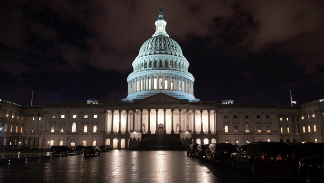 T&ograve;a nh&agrave; quốc hội Mỹ ở Washington D.C. (Ảnh: AFP)