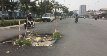 Hà Nội: Diện mạo nhếch nhác tại tuyến đường 3.100 tỷ vừa thông xe