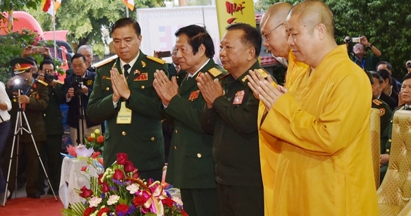 Giáo hội Phật giáo Việt Nam tổ chức đại lễ Cầu siêu tưởng niệm Anh hùng liệt sỹ trên đất nước Lào
