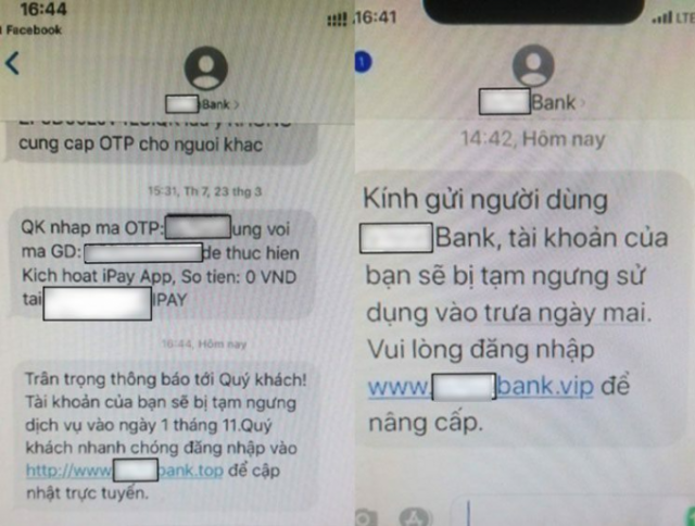 Bộ Công an cảnh báo thủ đoạn nhắn tin mạo danh ngân hàng
