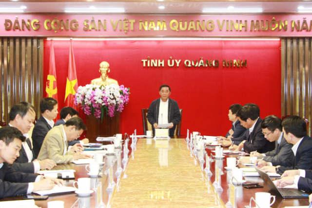 Chủ nhiệm Ủy ban Kiểm tra Trung ương làm việc với Ủy ban Kiểm tra Tỉnh ủy Quảng Ninh