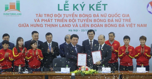 Bóng đá nữ Việt Nam được Công ty Cổ phần Hưng Thịnh Land tài trợ 100 tỉ đồng