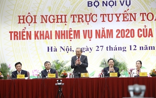 Phó Thủ tướng Trương Hòa Bình dự Hội nghị triển khai nhiệm vụ năm 2020 của ngành nội vụ