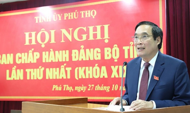Đồng chí Bùi Minh Châu tái đắc cử Bí thư Tỉnh uỷ Phú Thọ