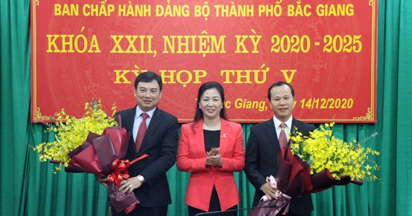 TP Bắc Giang có tân Bí thư Thành ủy và tân Chủ tịch UBND
