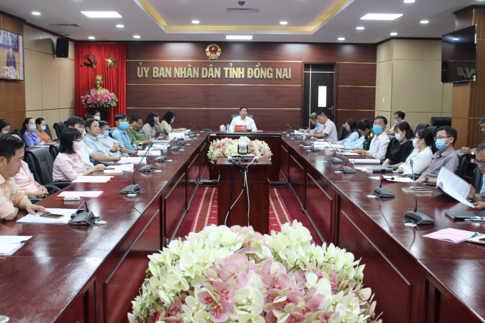 Các đại biểu tham dự tại điểm cầu tỉnh Đồng Nai