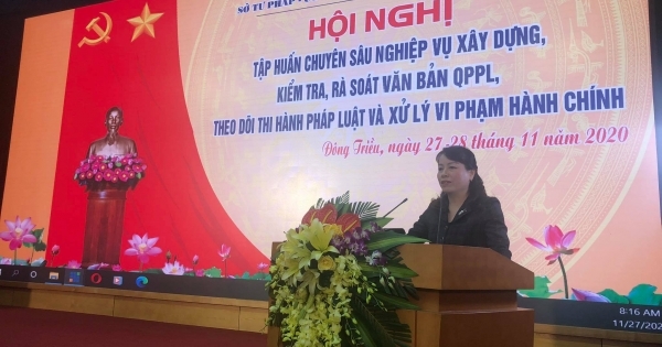 Quảng Ninh: Sở Tư pháp tổ chức Hội nghị tập huấn chuyên sâu nghiệp vụ cho gần 200 đại biểu cán bộ Tư pháp