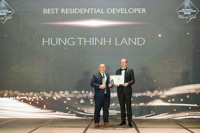 Ông Nguyễn Thế Nhiên – Phó Tổng Giám đốc Hưng Thịnh Land nhận giải “Best Residential Developer Southeast Asia 2020” – Nhà phát triển bất động sản nhà ở tốt nhất Đông Nam Á 2020