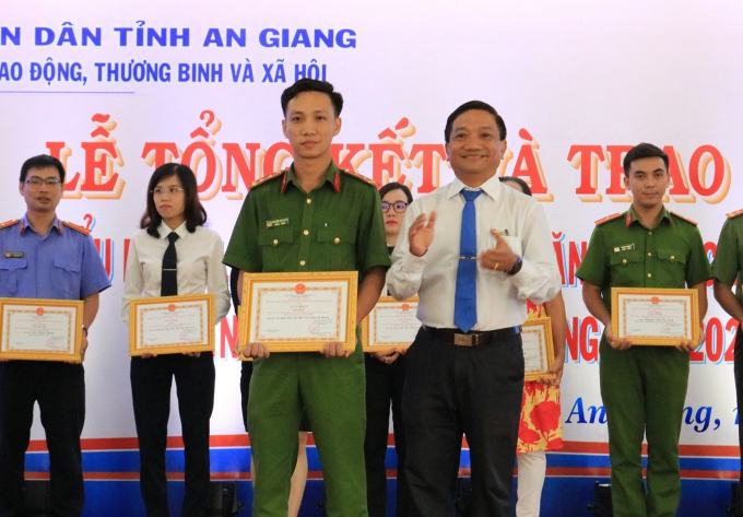 Đại úy Nguyễn Thái Giang, phòng Cảnh sát kinh tế, Công an tỉnh An Giang đạt giải nhất