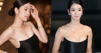 Nam Em diện váy trễ nải khoe vòng một giống “điên nữ” Seo Ye Ji