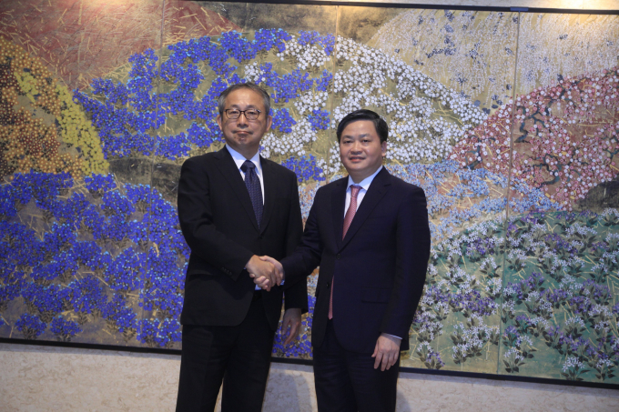 Chủ tịch HĐQT VietinBank Lê Đức Thọ cùng Đại sứ Nhật Bản tại Việt Nam Yamada Takio