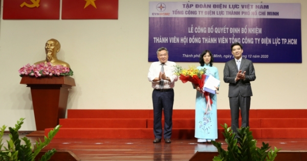 Bà Đỗ Thị Xuân Chi được bổ nhiệm làm Thành viên Hội đồng thành viên Tổng công ty Điện lực TP HCM