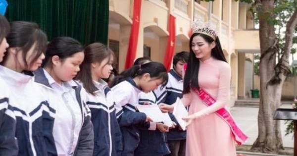 Hoa hậu Đỗ Thị Hà ra mắt quỹ học bổng mang tên mình