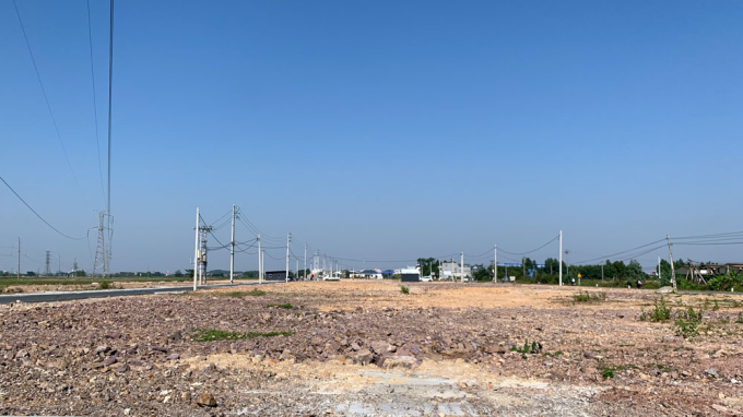 Hạ tầng khu dân cư thôn Tân Sơn, xã Quỳnh Sơn vừa được đấu giá cuối tháng 10. ảnh Báo Bắc Giang