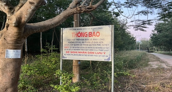 Bình Phước: Diện mạo xã nông thôn mới Minh Long “nhếch nhác” vì phân lô bán nền trái phép