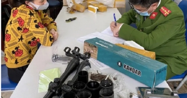 300 linh kiện lắp ráp, chế tạo súng bị bắt giữ tại Bắc Giang