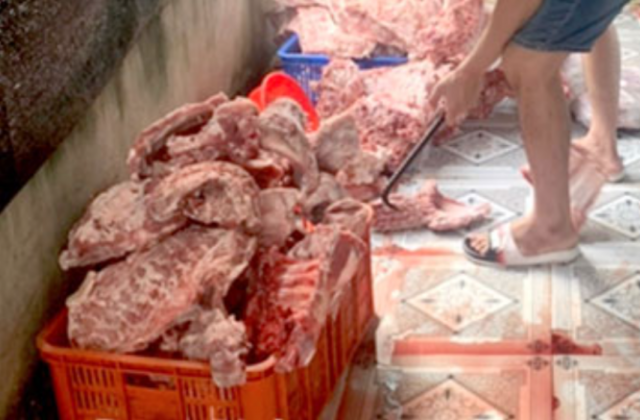 Đồng Nai: Chặn đứng số lượng lớn thịt heo bẩn suýt bị tuồn ra thị trường