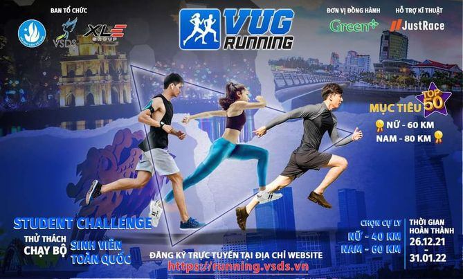 VUG Running 2021 (Ảnh: Trung tâm Hỗ trợ và Phát triển Sinh viên Việt Nam)