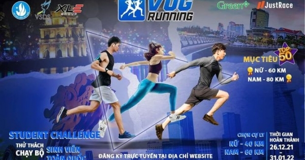 Giải chạy sinh viên VUG Running 2021 chính thức khởi tranh