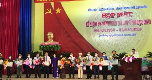 Bạc Liêu họp mặt kỷ niệm 25 năm ngày tái lập tỉnh