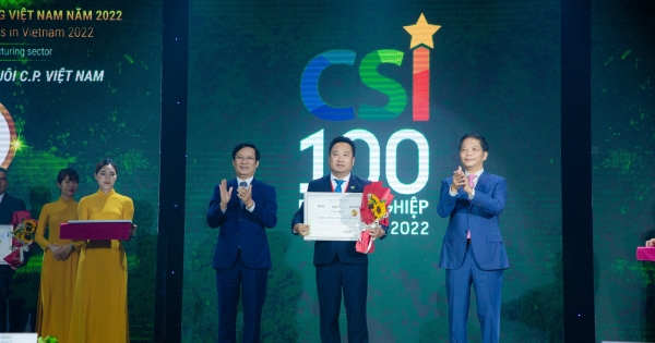 C.P. Việt Nam năm thứ 3 đạt “Top 10 doanh nghiệp bền vững Việt Nam 2022”