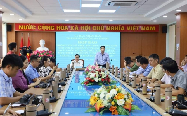 Đắk Lắk: Sẽ cưỡng chế 26 công trình xây trái phép trên đất nông nghiệp tại xã Hòa Thắng