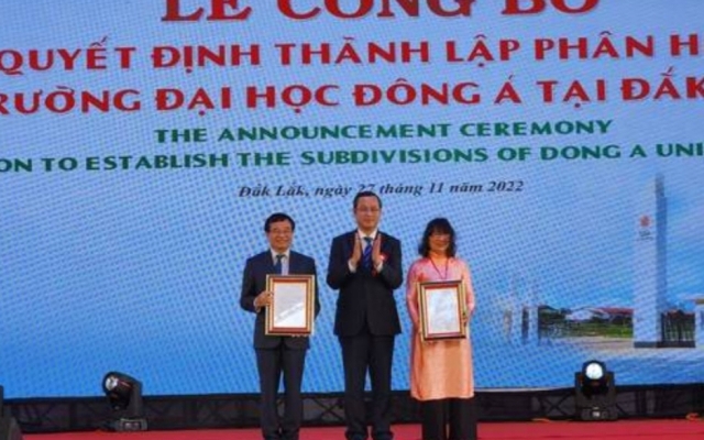 Thành lập phân hiệu Trường đại học Đông Á tại Đắk Lắk