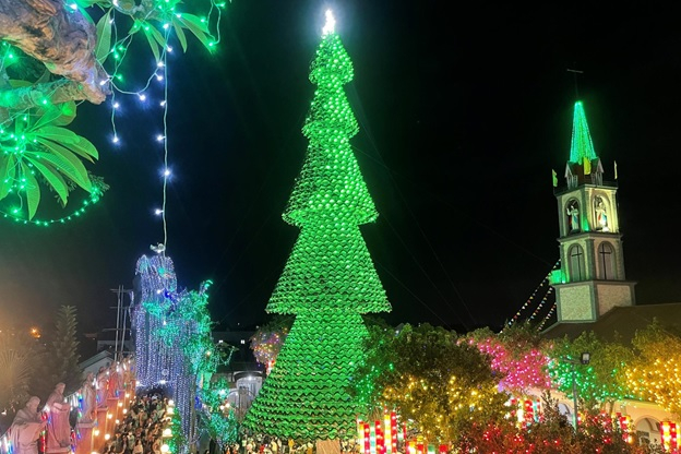 Cây thông Noel độc đáo trở thành điểm nhấn dịp lễ Giáng sinh ở Đồng Nai