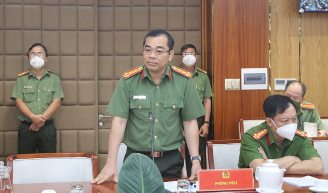 Đại tá Lê Quang Đạo thời điểm thông tin báo chí về tình hình ANTT trên địa bàn
